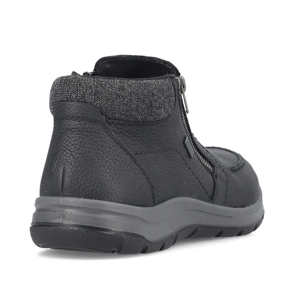 Rieker 03660 Men's Zip Up Ankle Boot in Black - Image 3