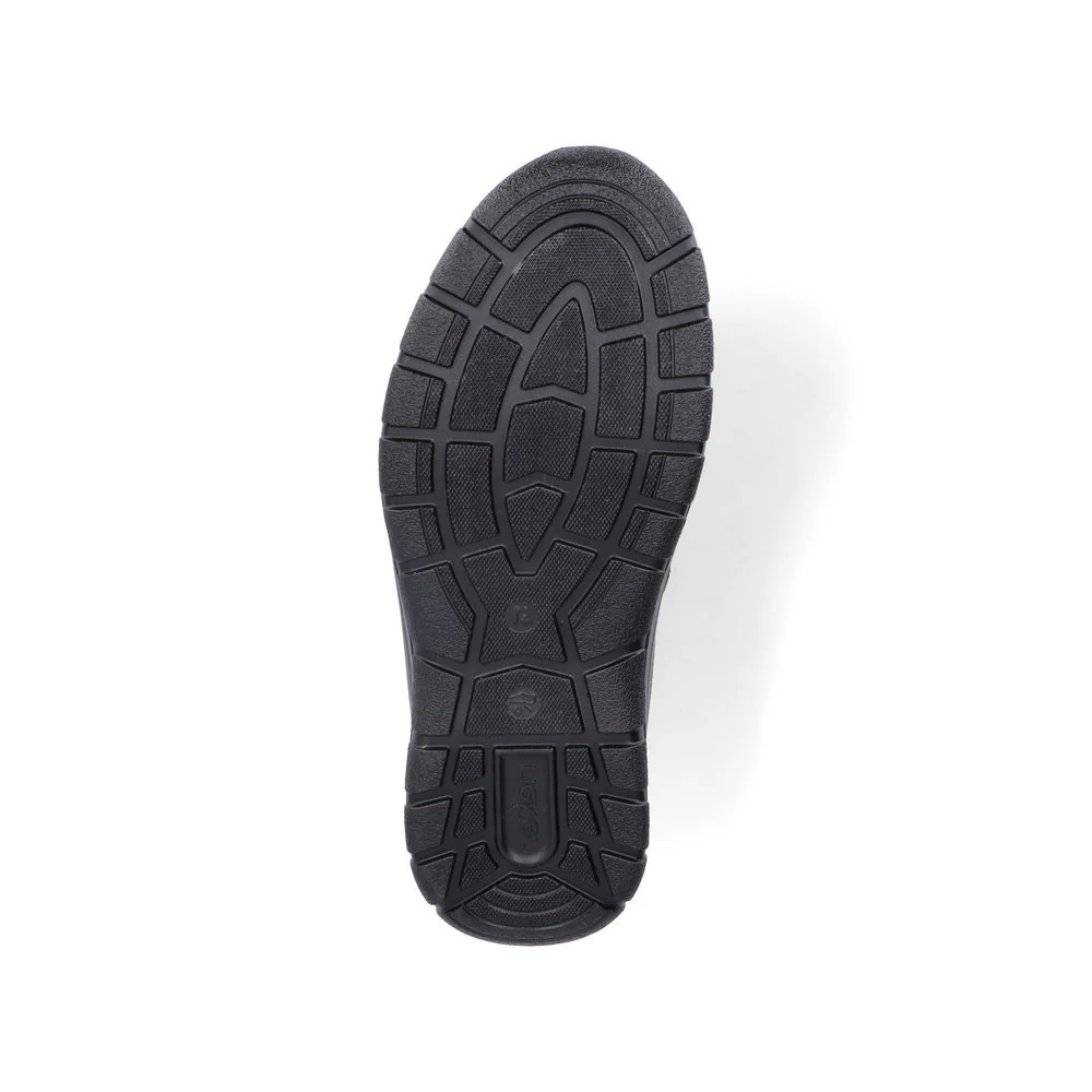 Rieker 03660 Men's Zip Up Ankle Boot in Black - Image 7