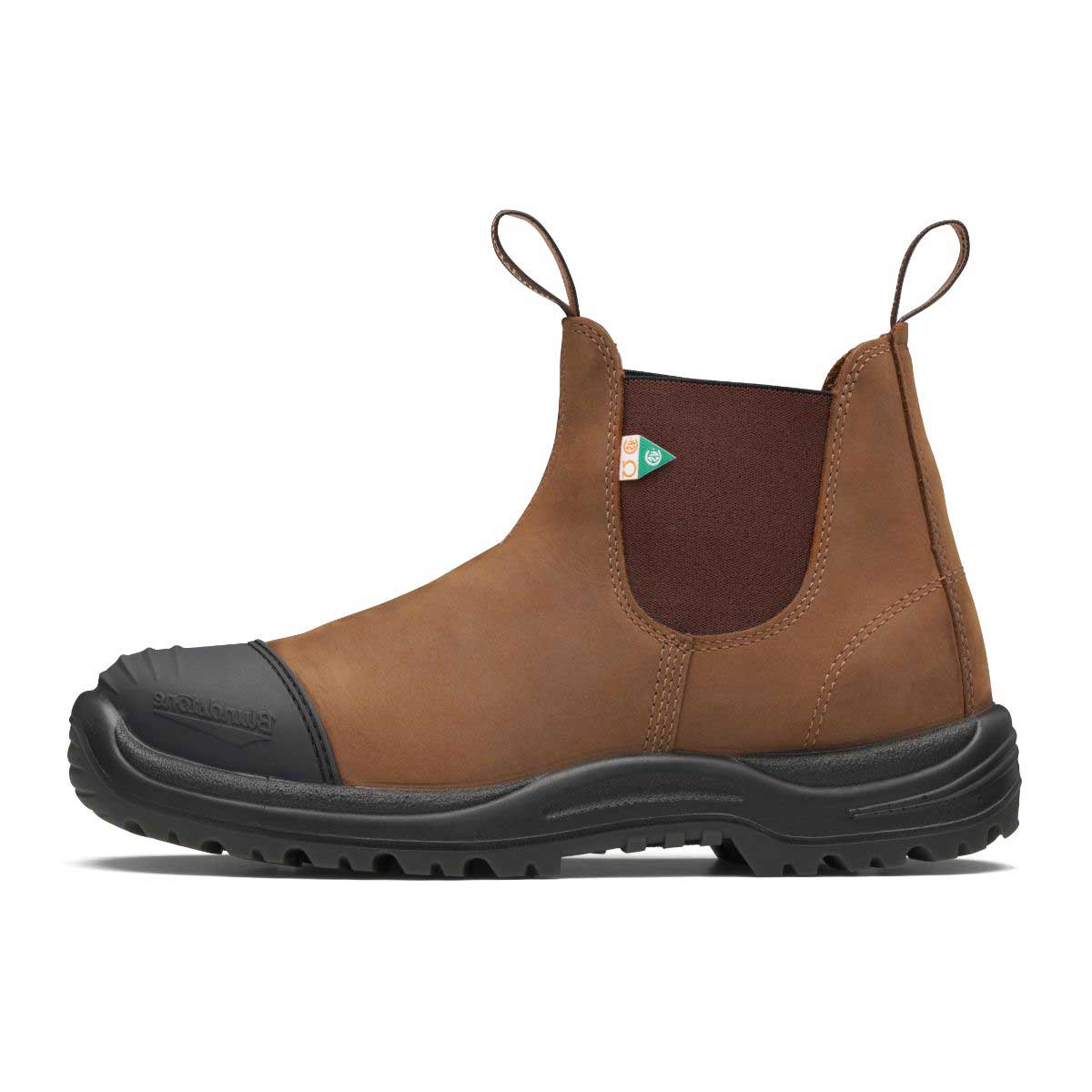 Blundstones 169 Work & Safety Boot Rubber Toe Cap Unisex in Saddle Brown - Image 5