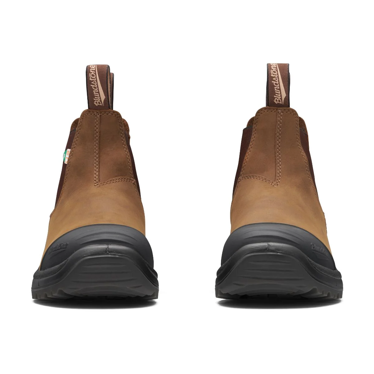 Blundstones 169 Work & Safety Boot Rubber Toe Cap Unisex in Saddle Brown - Image 7