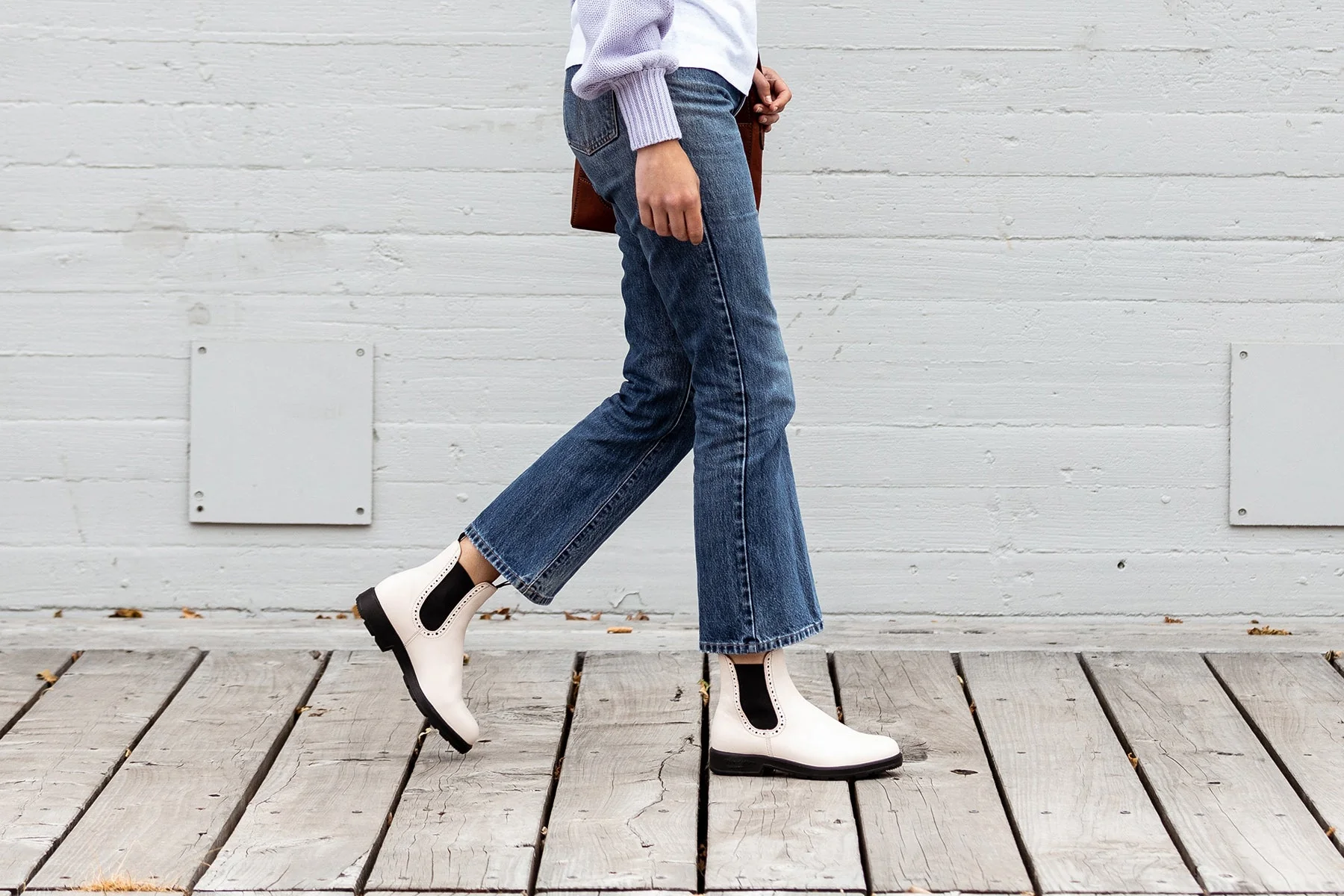 Blundstone 2156 Original High Top Chelsea Boot – Women's (Pearl) - Image 3