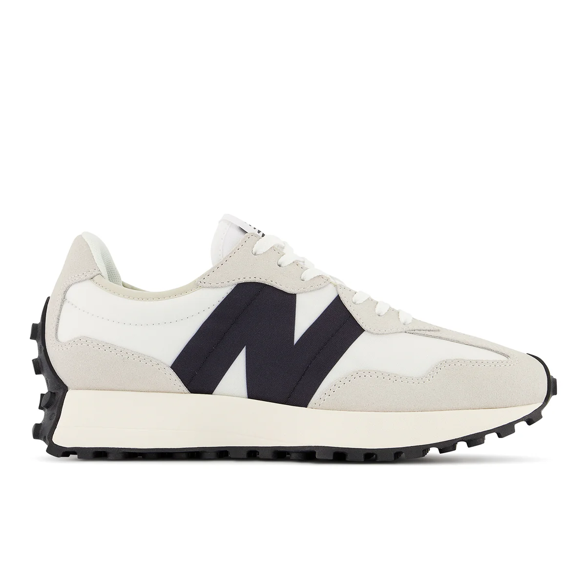 New Balance Women’s 327 Classic Retro Runner — Sea Salt/Black - Image 2