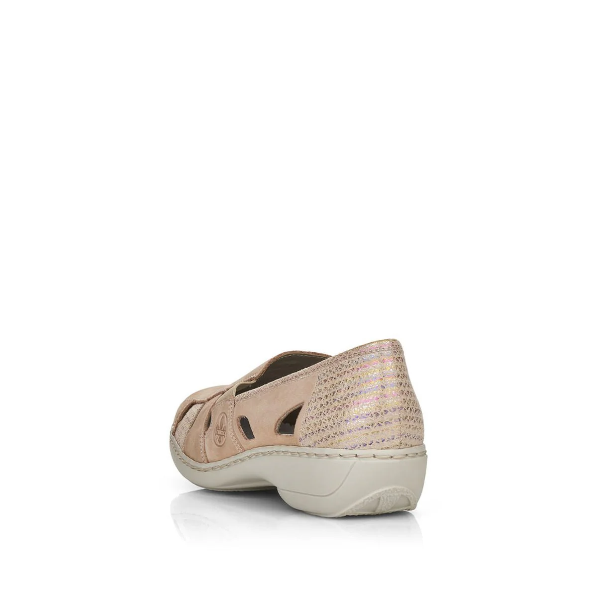 Rieker 41385 Women's Casual Slip On in Beige - Image 3