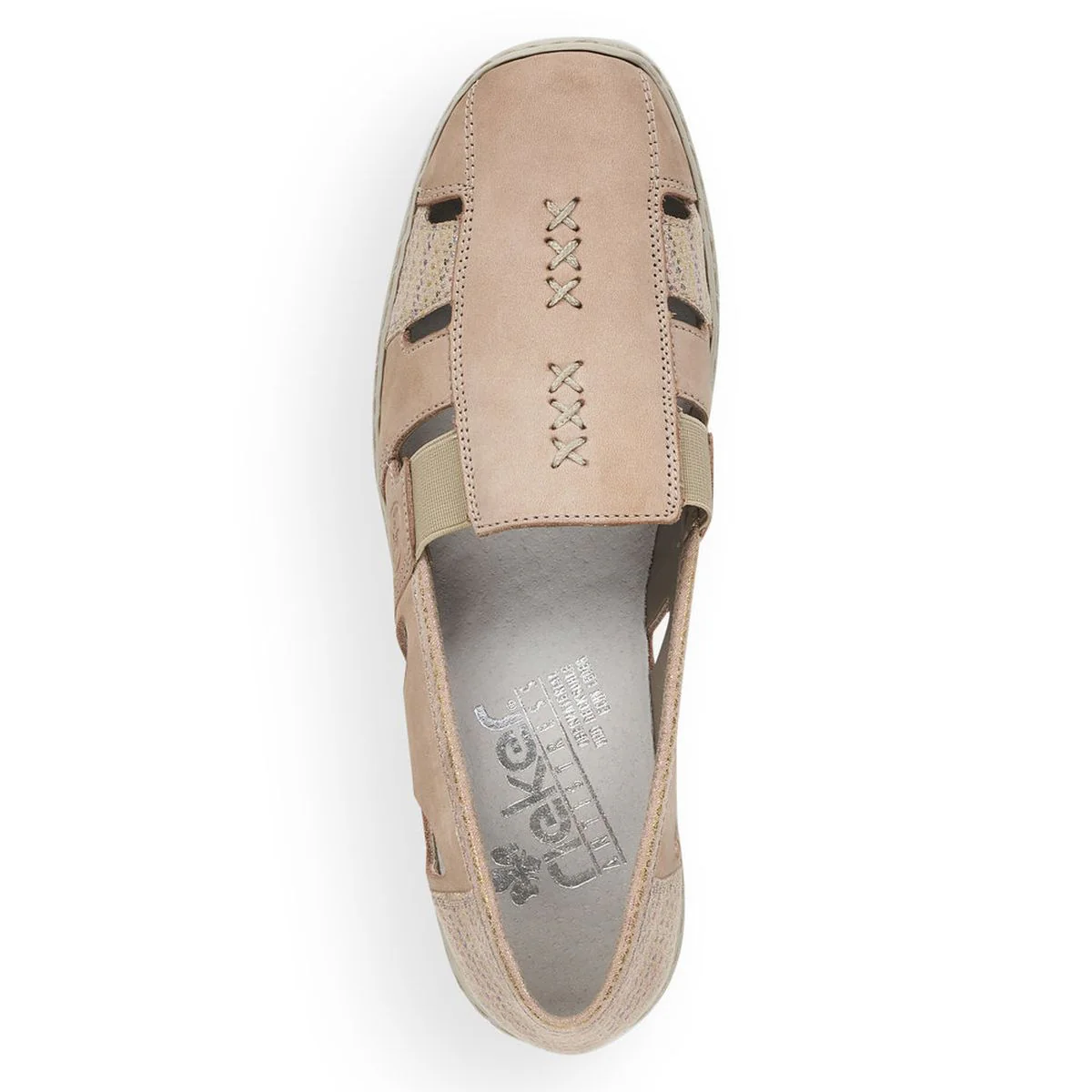 Rieker 41385 Women's Casual Slip On in Beige - Image 5