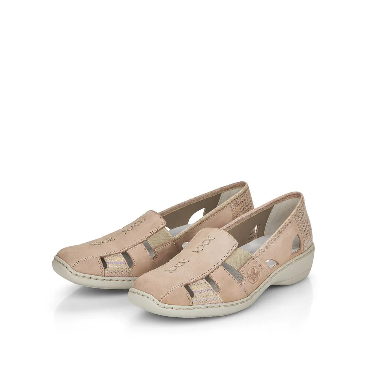 Rieker 41385 Women's Casual Slip On in Beige - Image 7