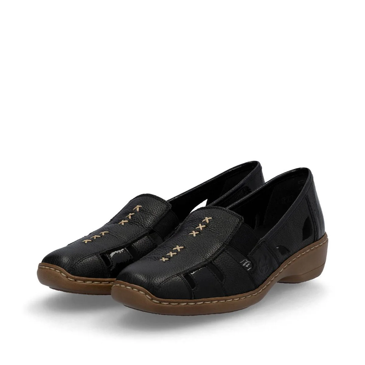 Rieker 41385 Women's Casual Slip On in Black - Image 5
