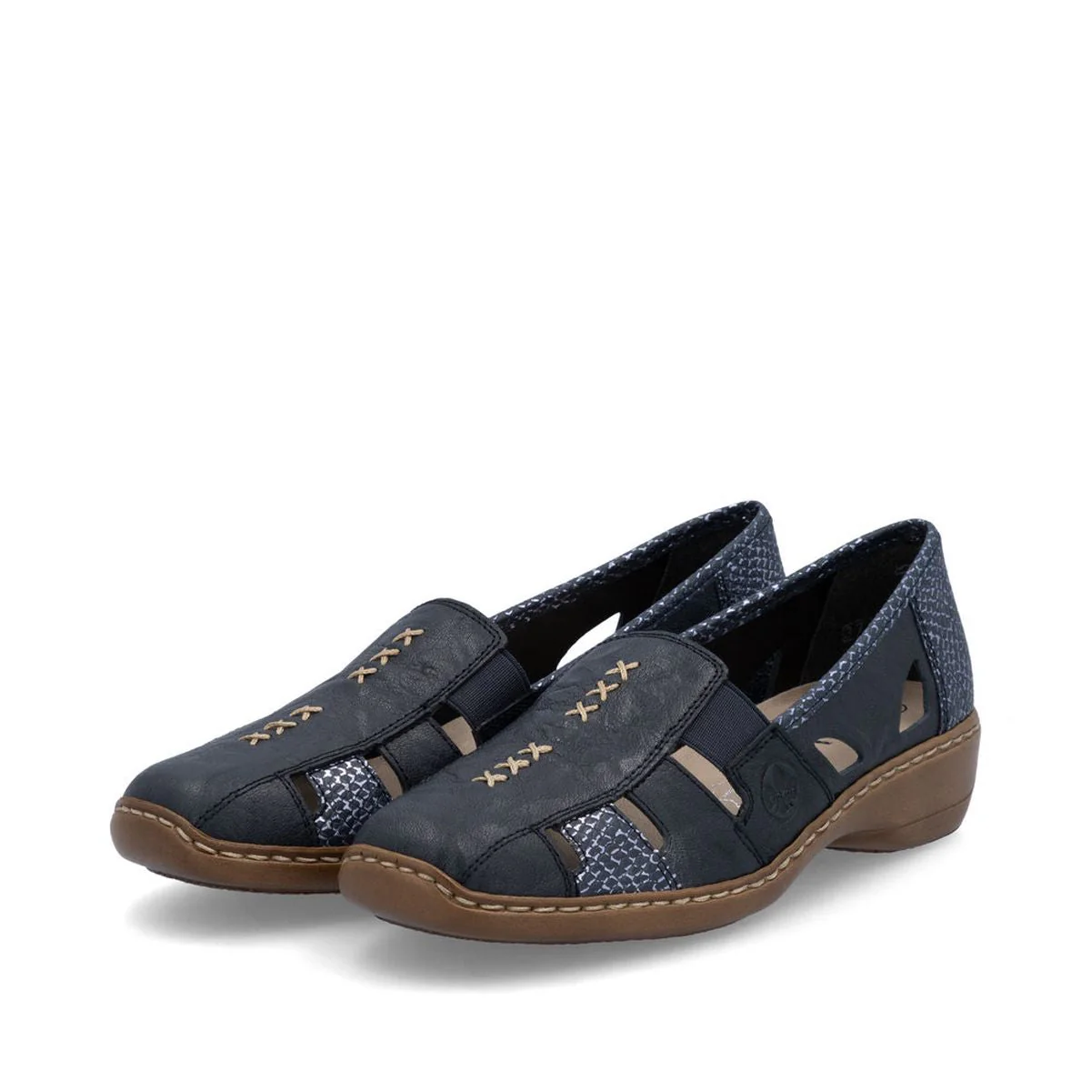 Rieker 41385 Women's Casual Slip On in Blue - Image 5