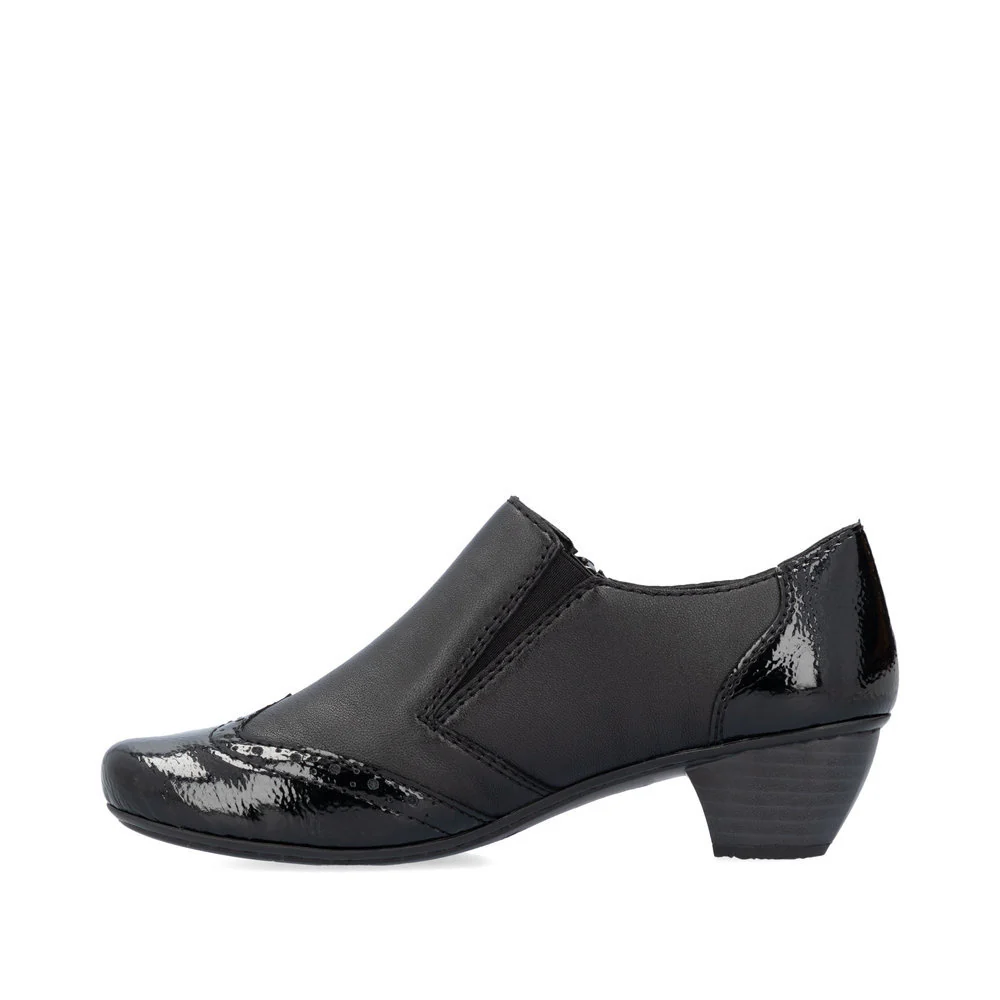 Rieker 41757 Women's Dress Block Heel in Black - Image 2