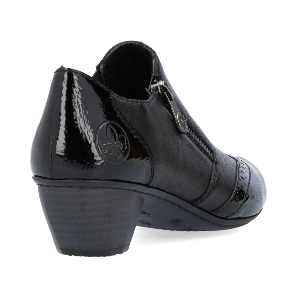 Rieker 41757 Women's Dress Block Heel in Black - Image 3