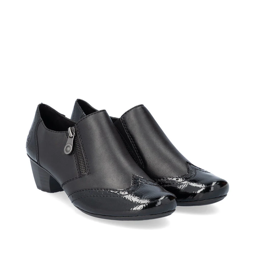 Rieker 41757 Women's Dress Block Heel in Black - Image 5