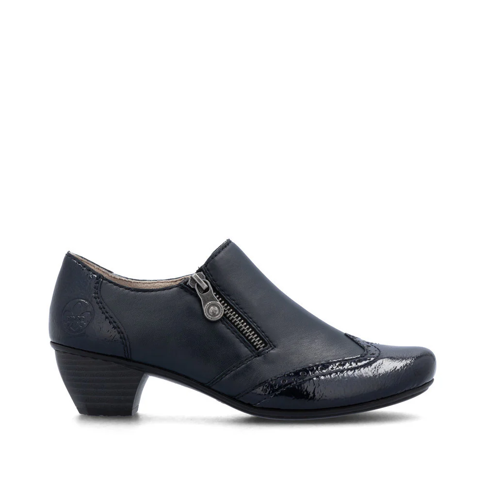 Rieker 41757 Women's Dress Block Heel in Blue - Image 4
