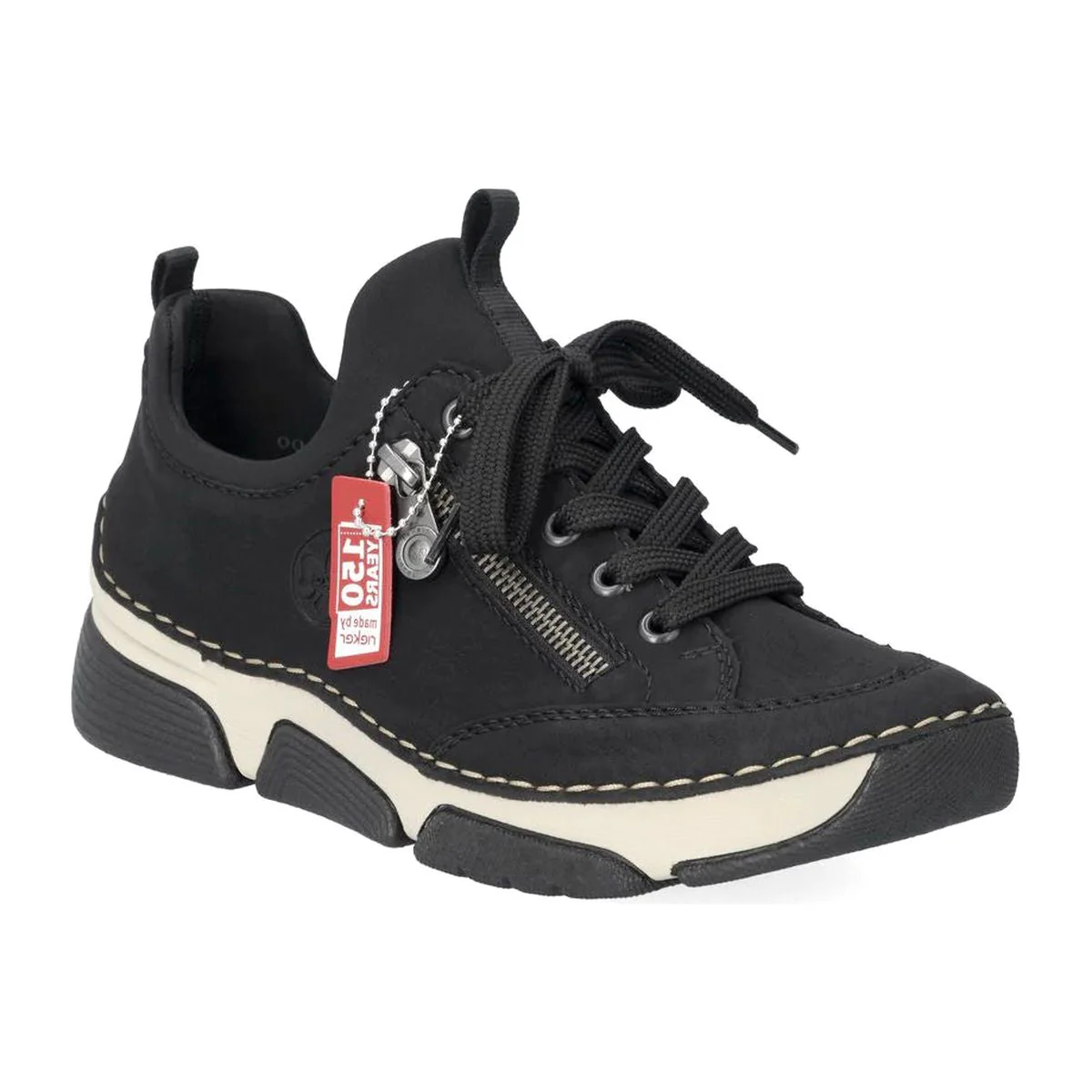 Rieker 45973 Women's Slip On Shoes in Black