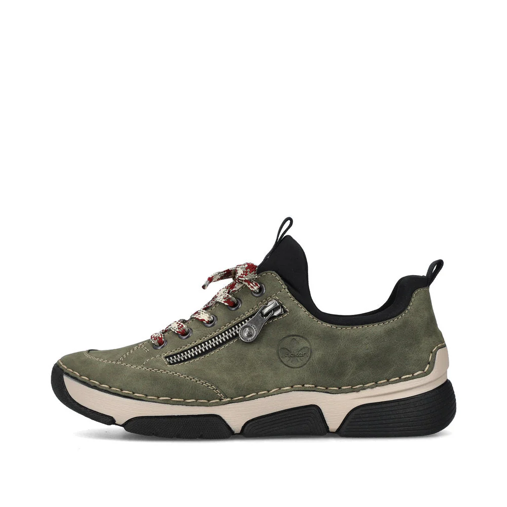 Rieker 45973 Women's Slip On Shoes in Green - Image 4
