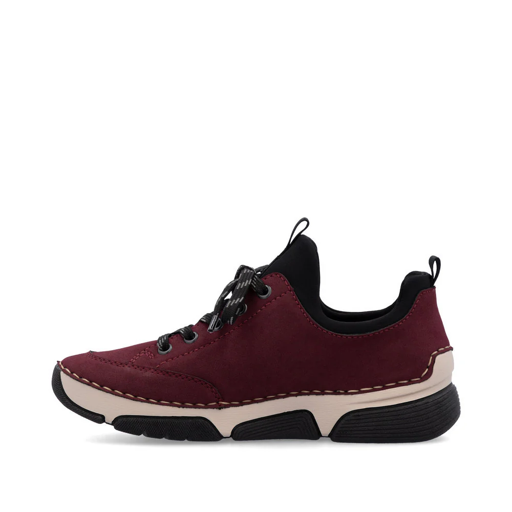 Rieker 45973 Women's Slip On Shoes in Bordeaux - Image 2