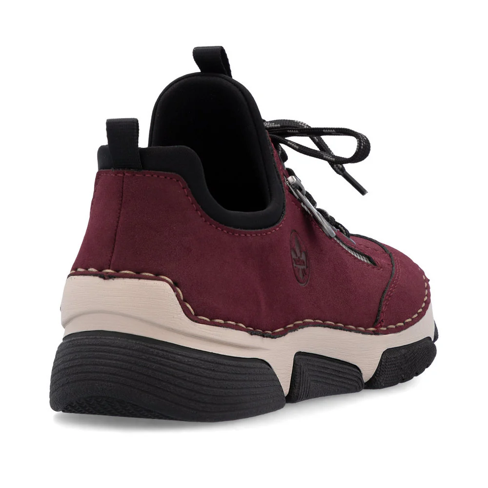 Rieker 45973 Women's Slip On Shoes in Bordeaux - Image 3