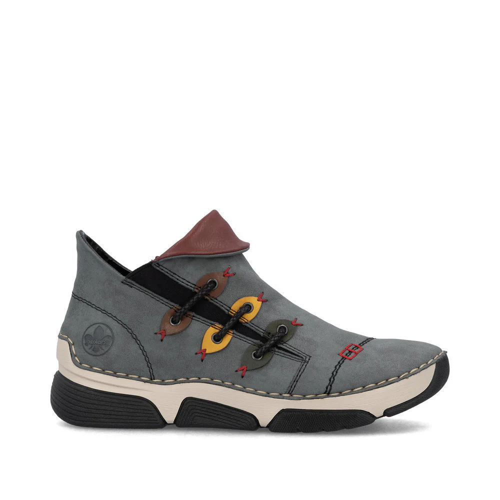 Rieker 45983 Women's Ankle Shoes in Grey - Image 4
