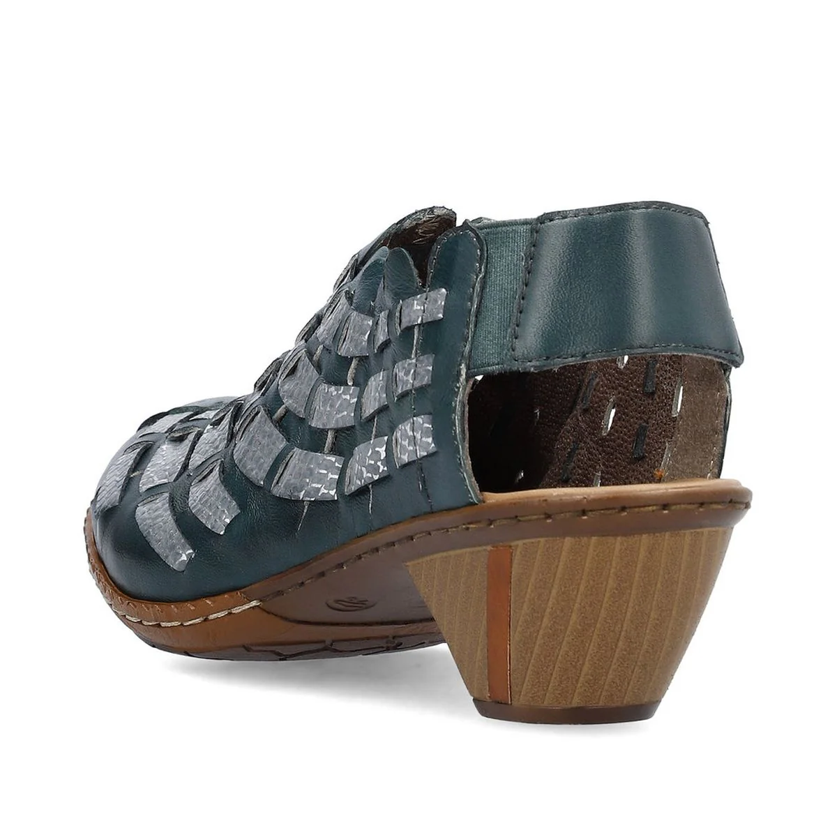 Rieker 46778-10 Women's Sandal in Petrol Blue - Image 2