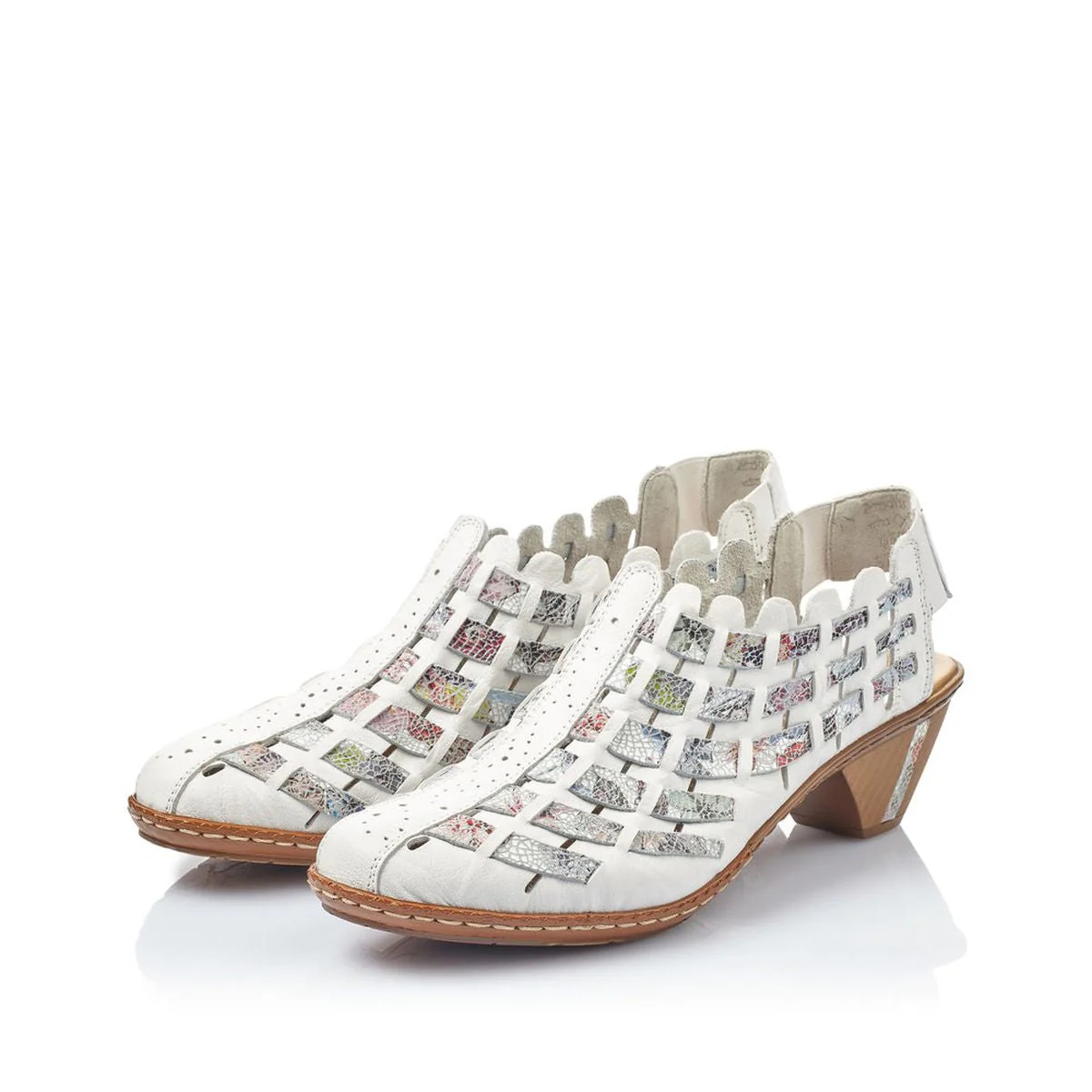 Rieker 46778-80 Women's White Multi Sandal - Image 6
