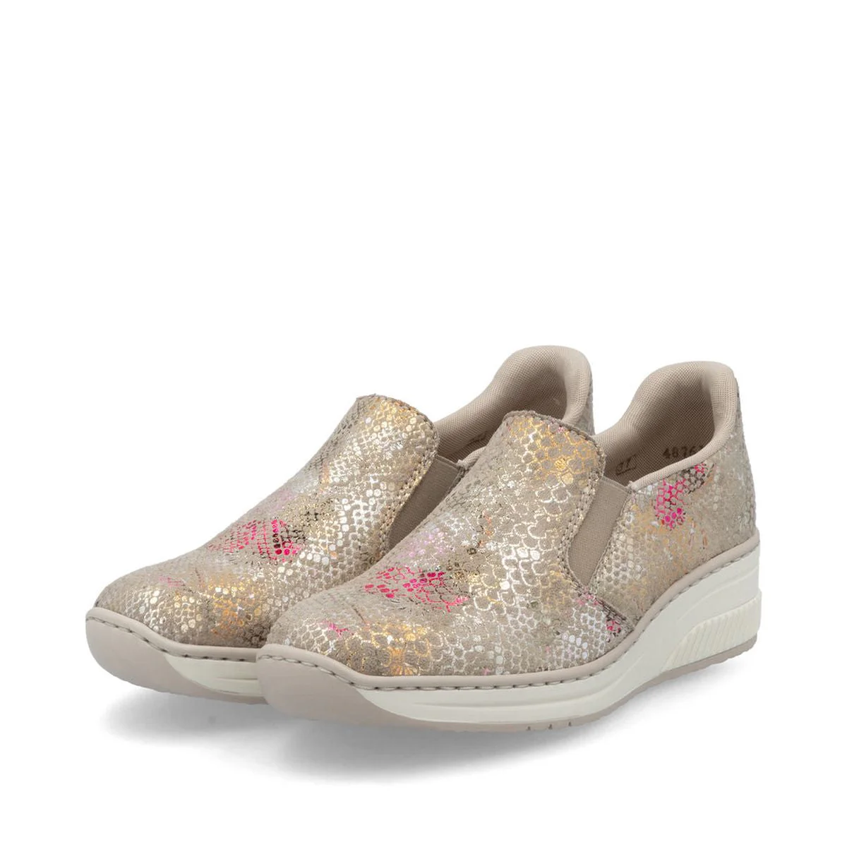 48761 Women's Slip ON Shoe in Beige - Image 5