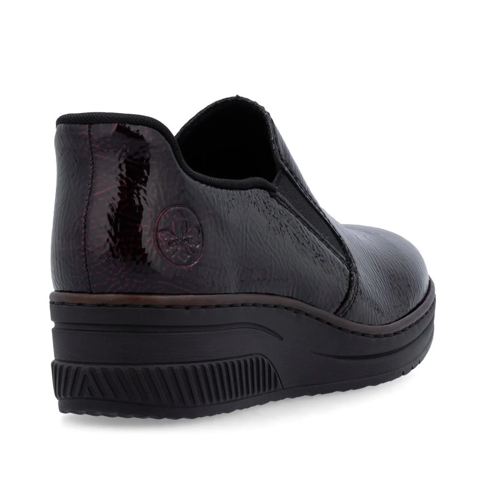 Rieker 48761 Women's Slip On Shoe in Bordeaux - Image 3