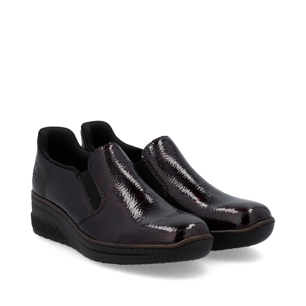 Rieker 48761 Women's Slip On Shoe in Bordeaux - Image 5