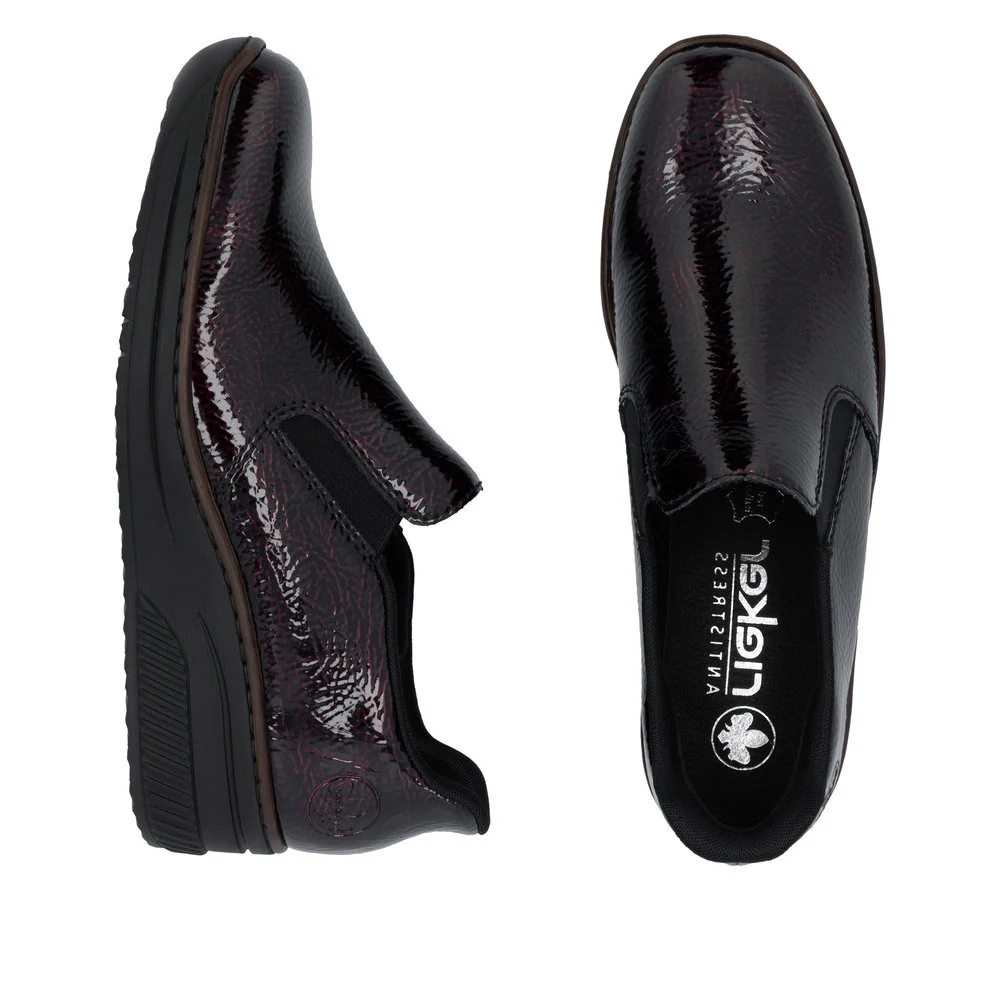 Rieker 48761 Women's Slip On Shoe in Bordeaux - Image 6