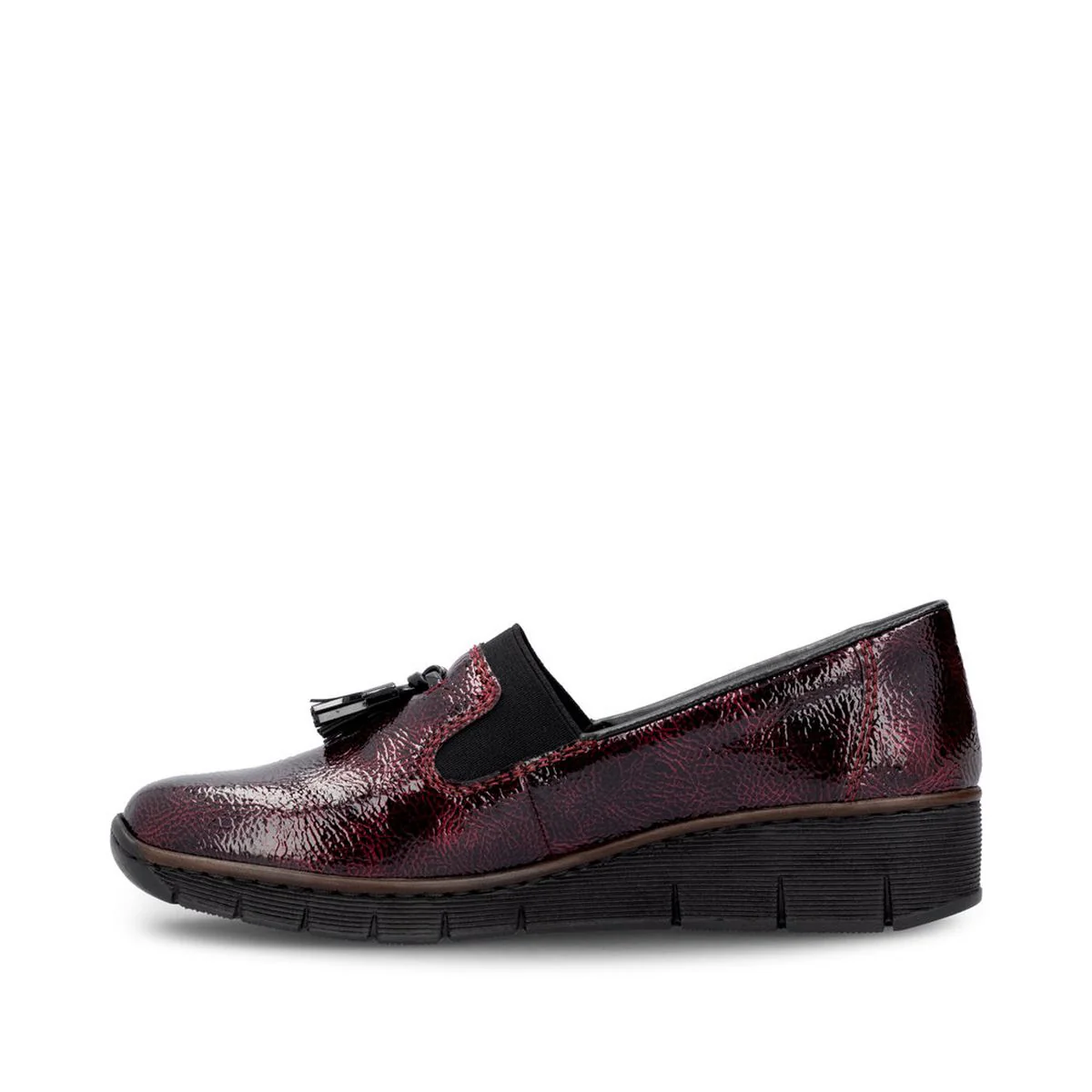 Rieker 53751 Women's Penny Loafer in Red - Image 2