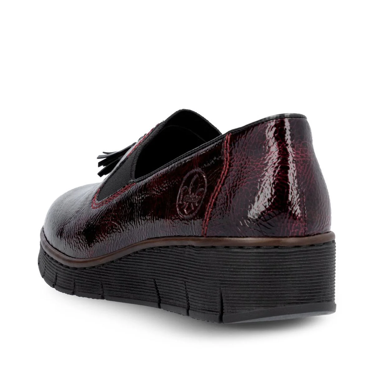 Rieker 53751 Women's Penny Loafer in Red - Image 3