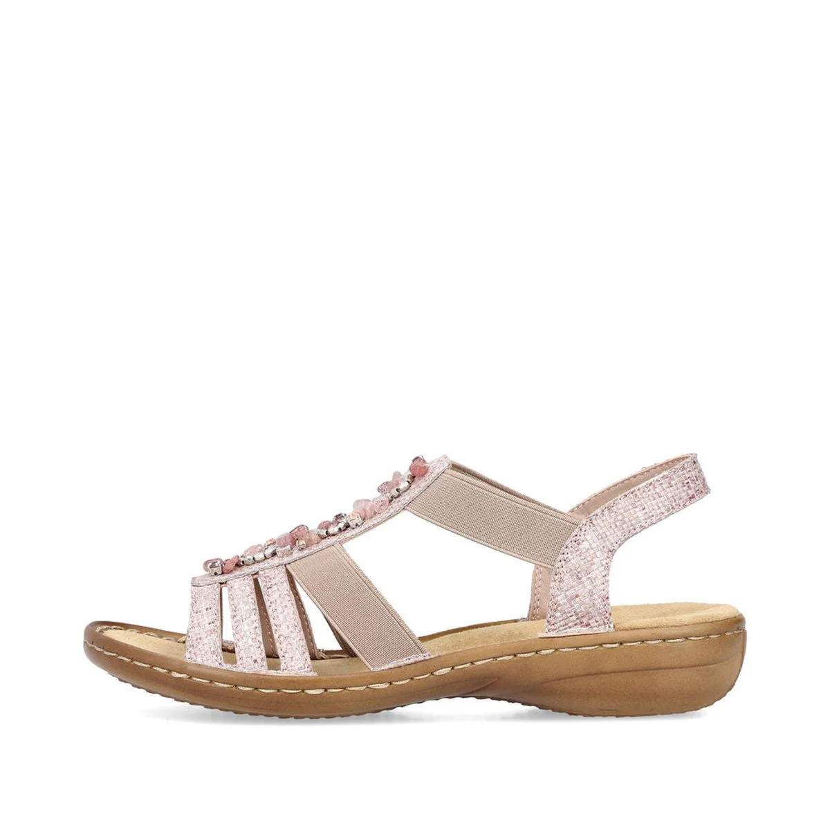 60818 Pink Strap Sandals - Image 4