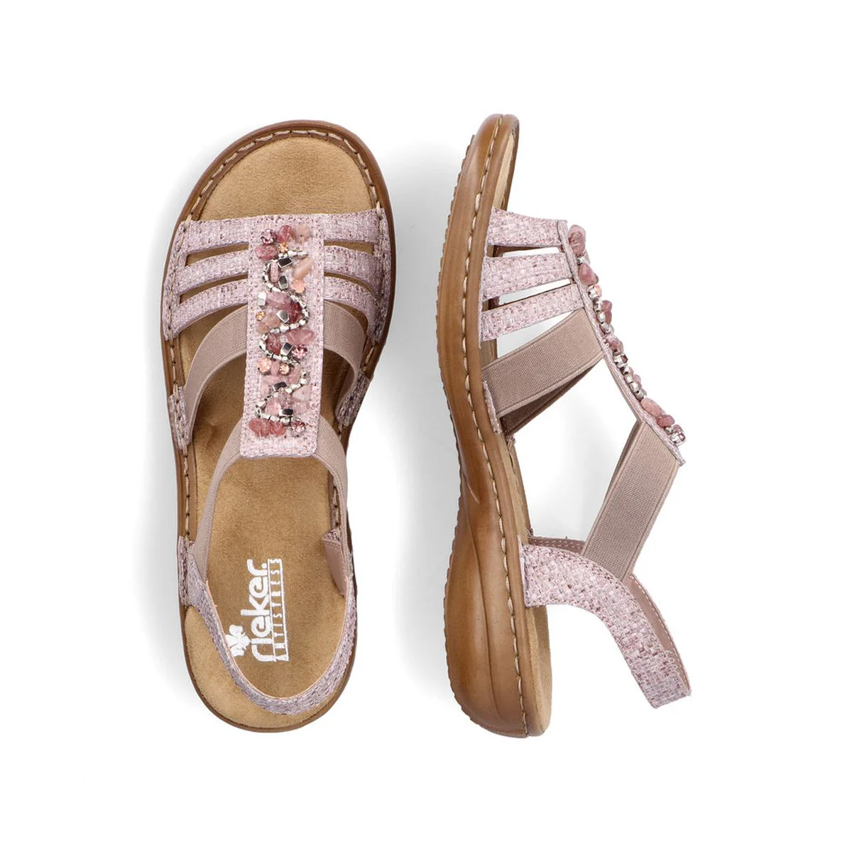 60818 Pink Strap Sandals - Image 6