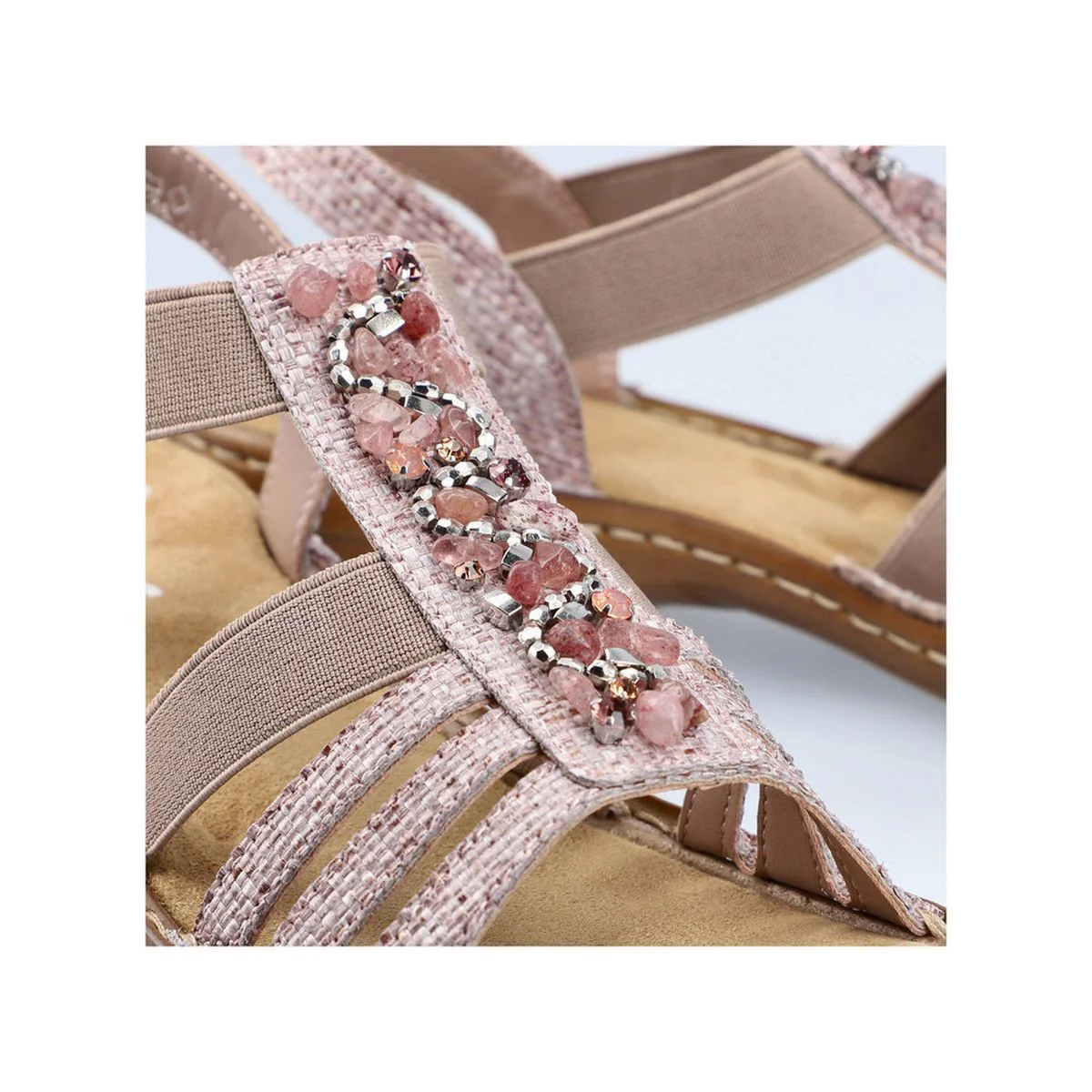 60818 Pink Strap Sandals - Image 9