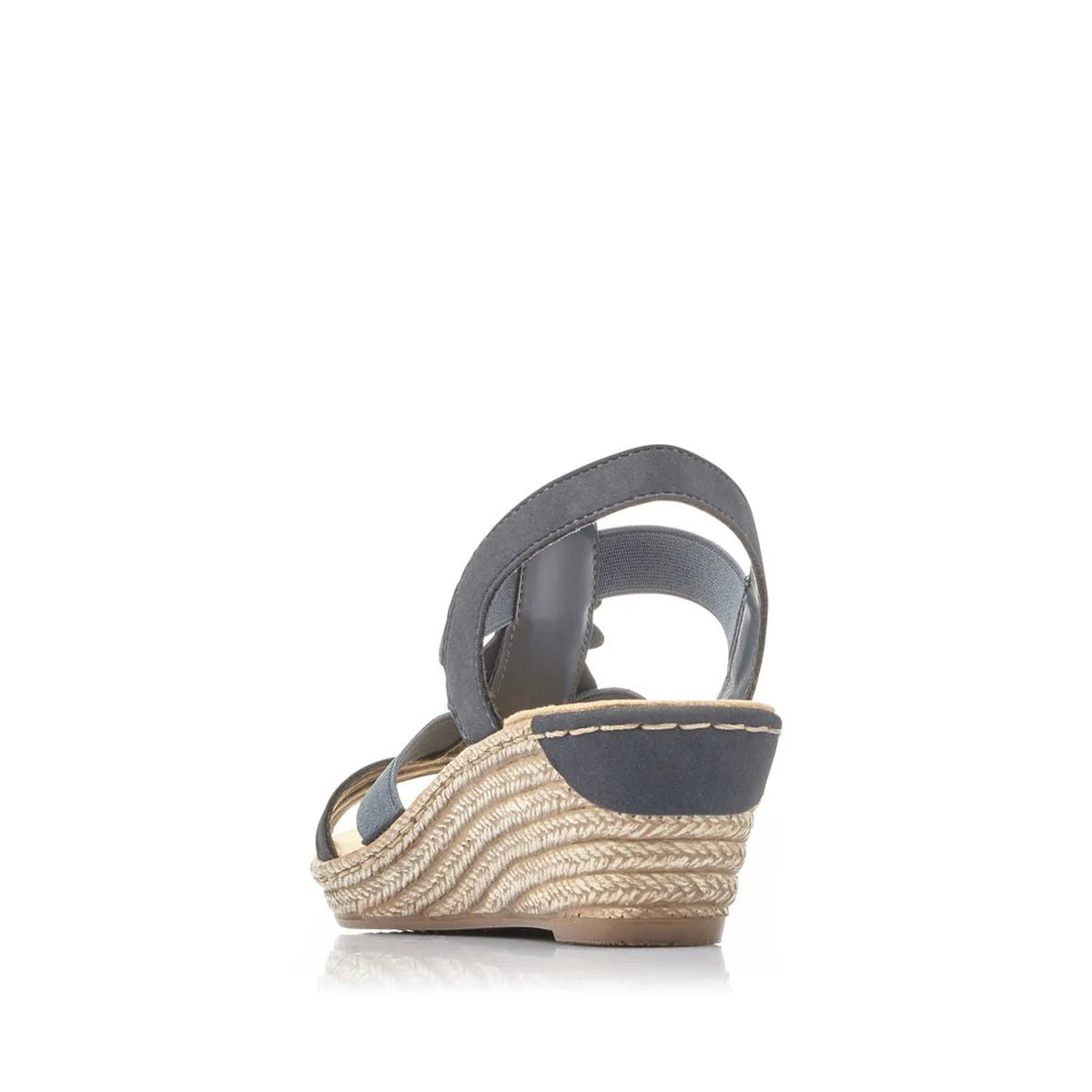 Rieker 62436 Wedge Sandals in Blue - Image 3