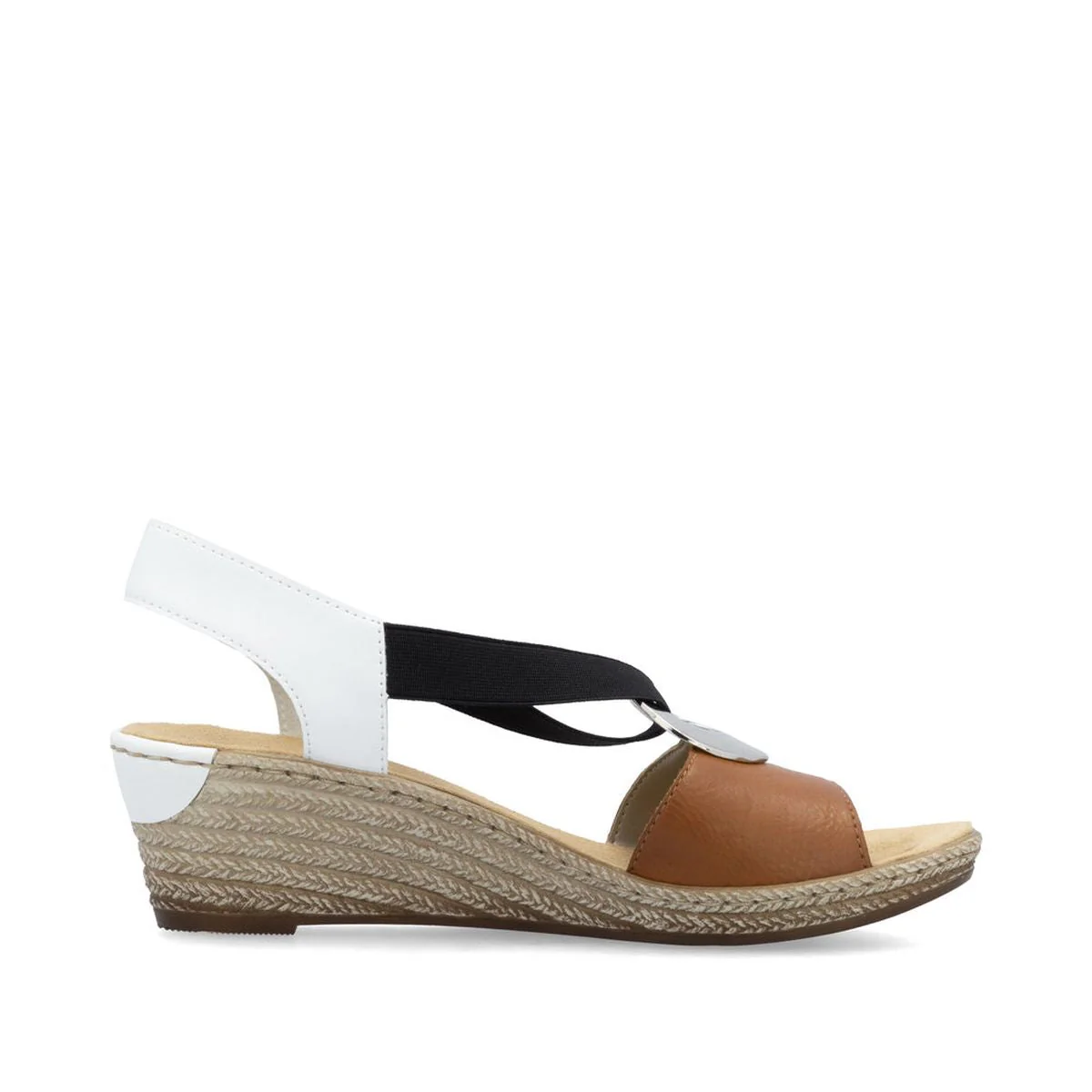 Rieker 624H6-24 Multi-Colour Wedge Sandals - Image 2