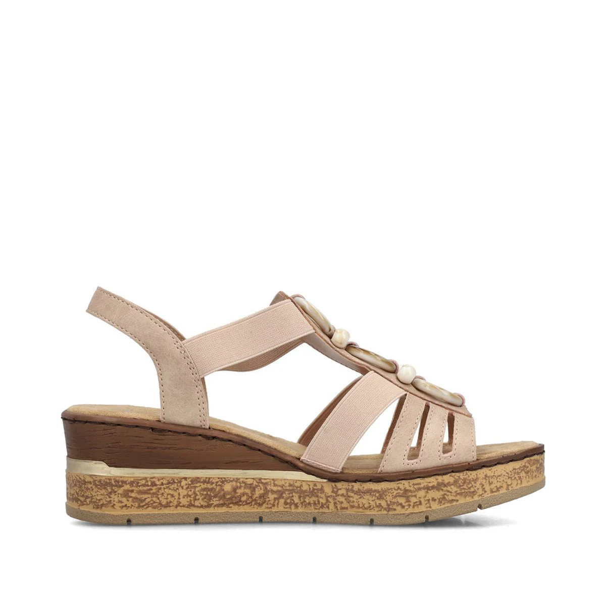 Rieker 63778 Morelia Altrosa Wedge Sandal - Image 2
