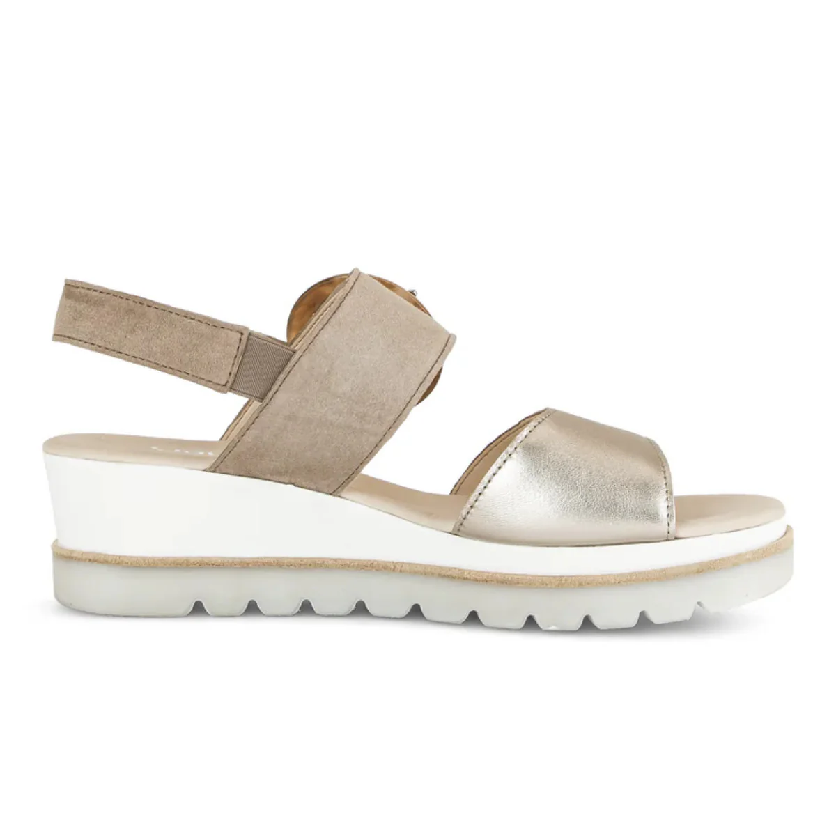 Gabor 645.62 Wedge Sandals – Pewter - Image 2