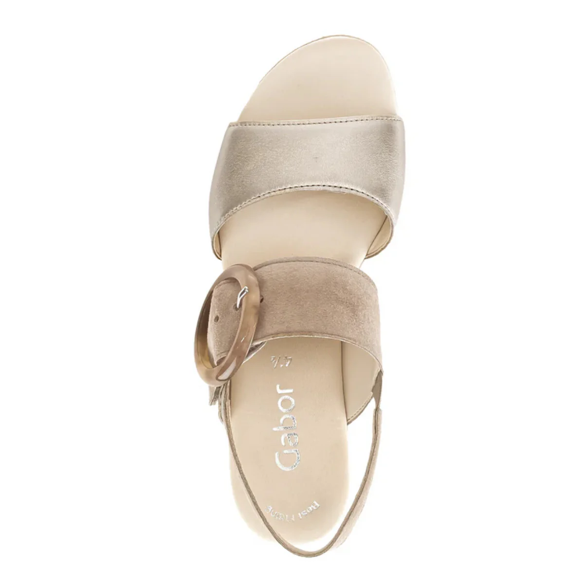 Gabor 645.62 Wedge Sandals – Pewter - Image 3
