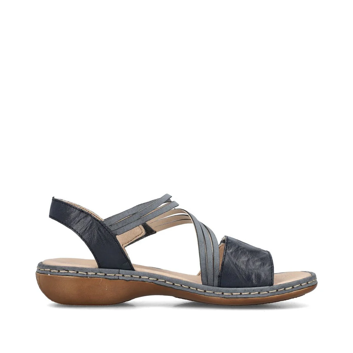 Rieker 65964 Strap Sandal in Blue - Image 2
