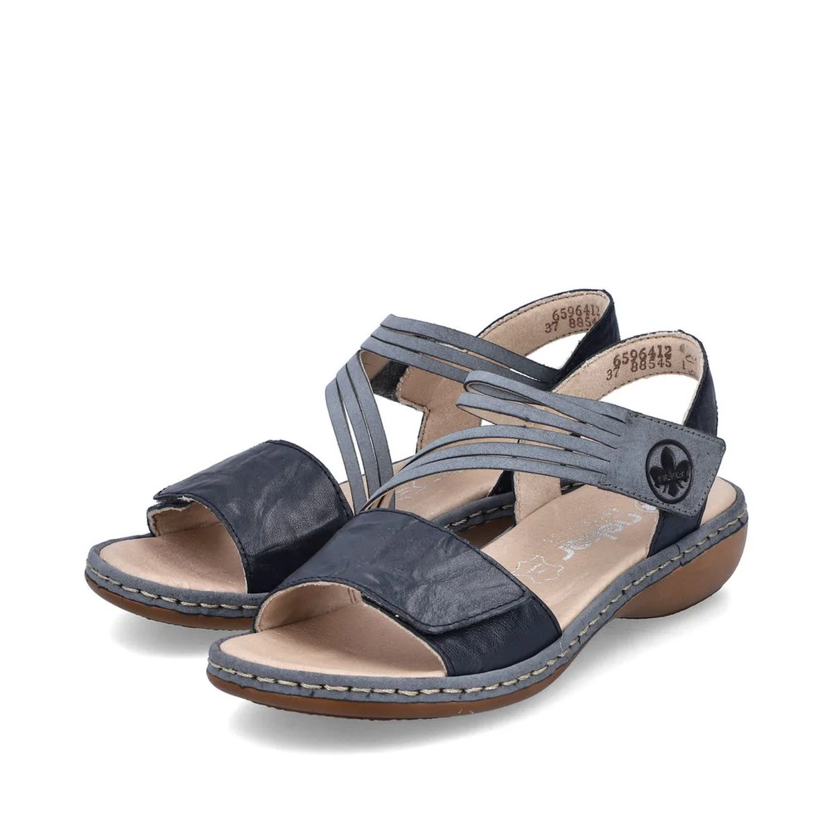 Rieker 65964 Strap Sandal in Blue - Image 5