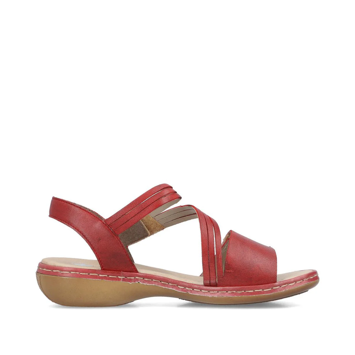 Rieker 65964 Strap Sandal in Red - Image 2