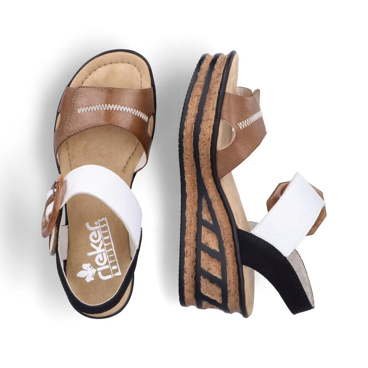 68176 2-Strap Wedge Sandal - Image 5