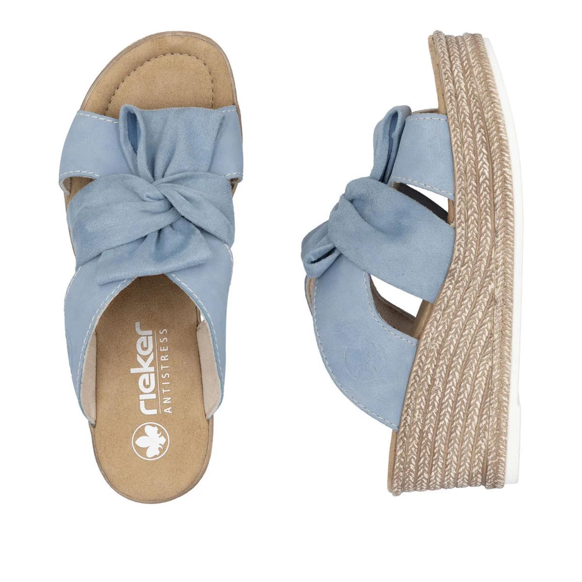 Rieker 68789 Women's Sandals in Aqua - Image 6