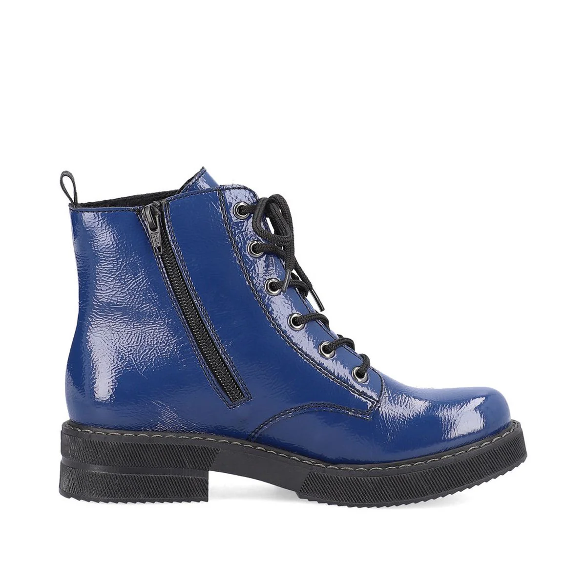 Rieker 72010 Biker Boot in Blue - Image 2