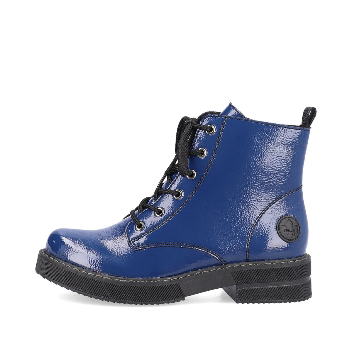 Rieker 72010 Biker Boot in Blue - Image 3