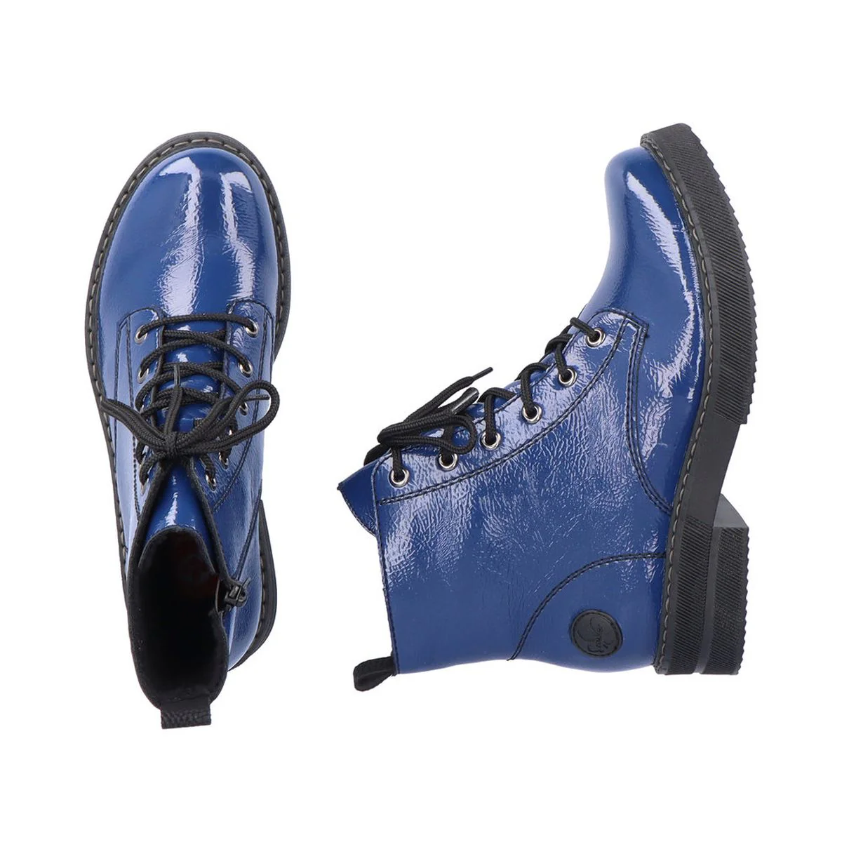 Rieker 72010 Biker Boot in Blue - Image 5