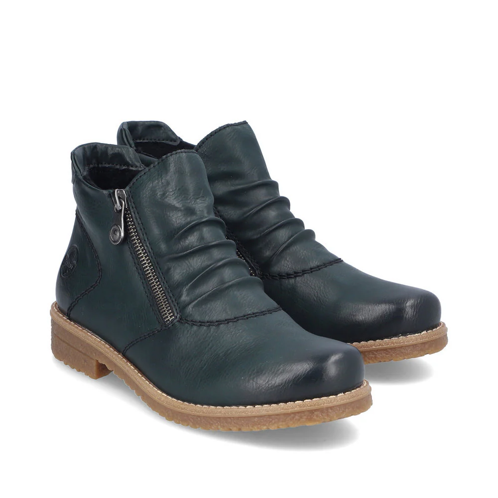 Rieker 73553 Women's Ankle Boots in Olive - Image 6