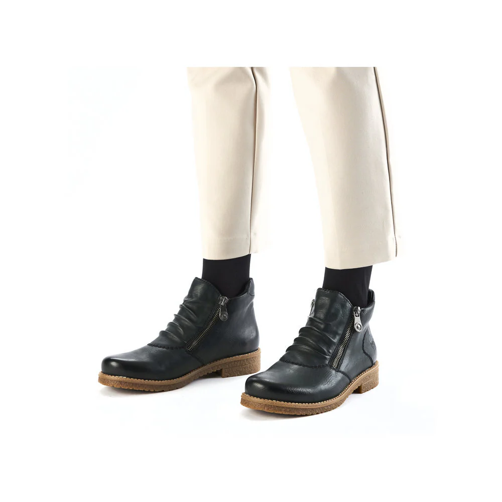 Rieker 73553 Women's Ankle Boots in Olive - Image 8