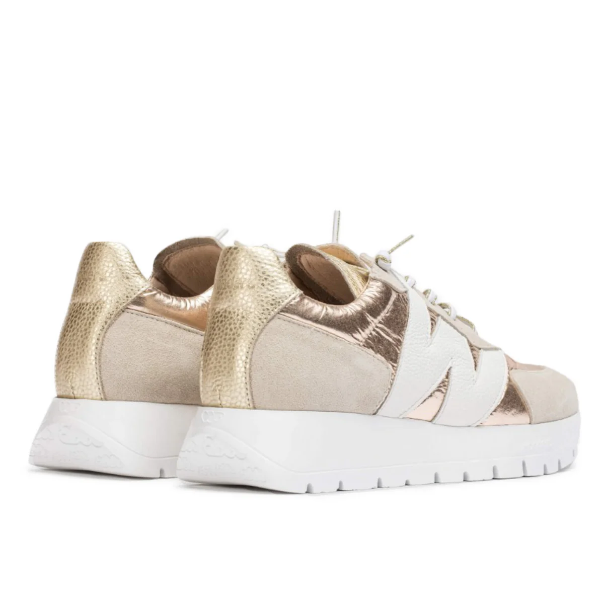 Wonders A-2464 Women's Dress Sneaker in Beige - Image 3