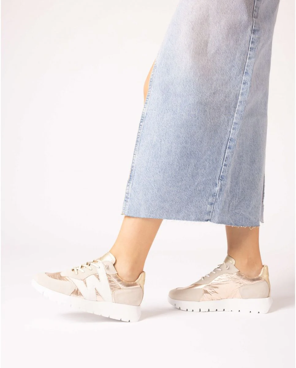 Wonders A-2464 Women's Dress Sneaker in Beige - Image 5