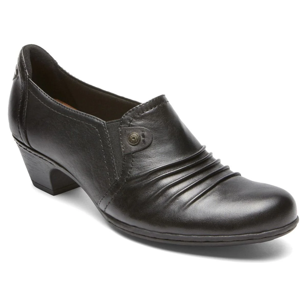Adele Slip-On Dress Casual Shoe in Black