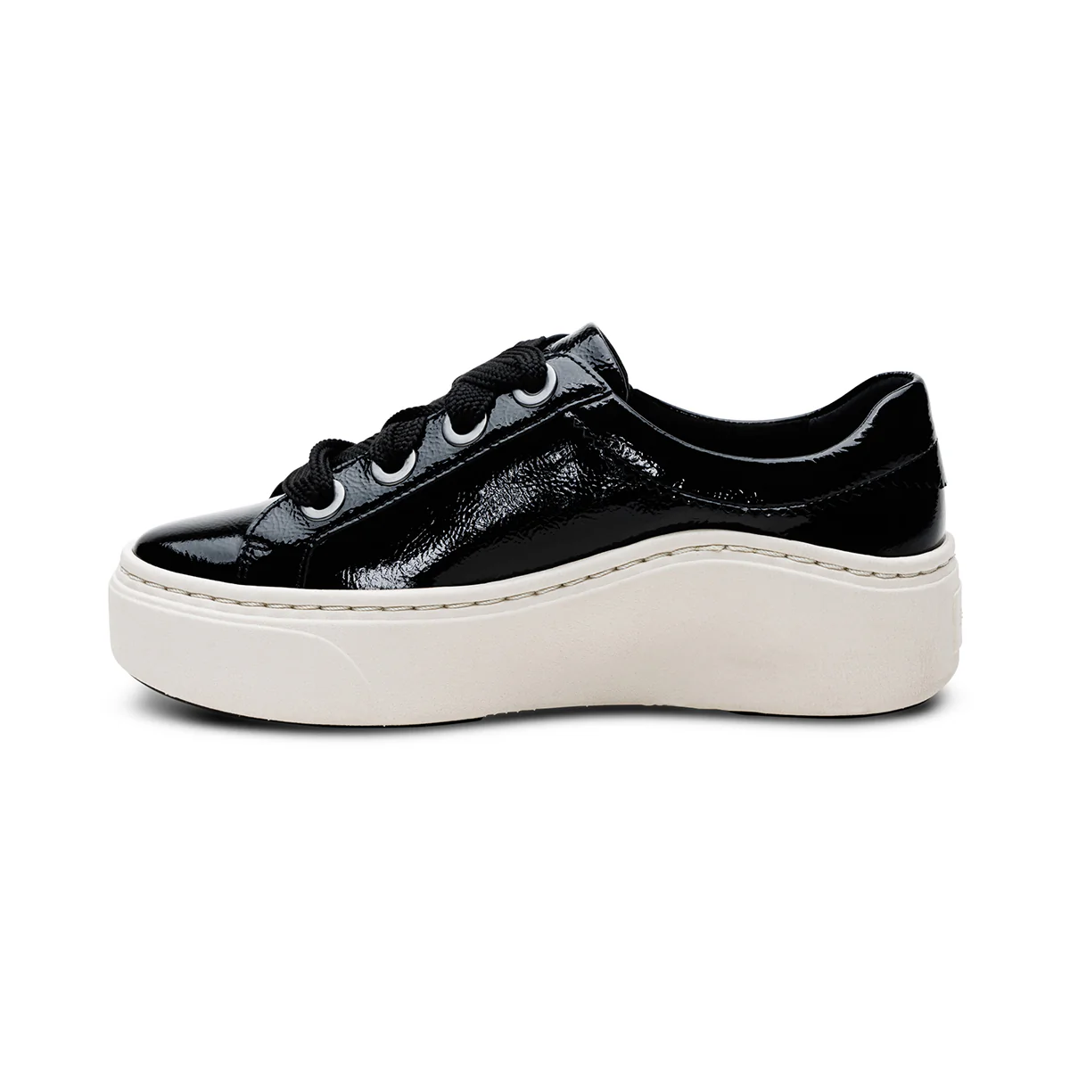 Aetrex Aubrey Arch Support Platform Sneaker in Black Patent - Image 3